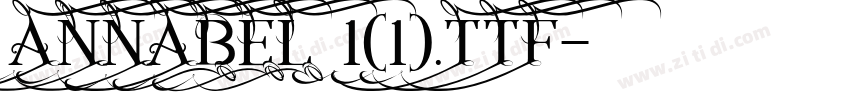 ANNABEL 1(1).TTF字体转换